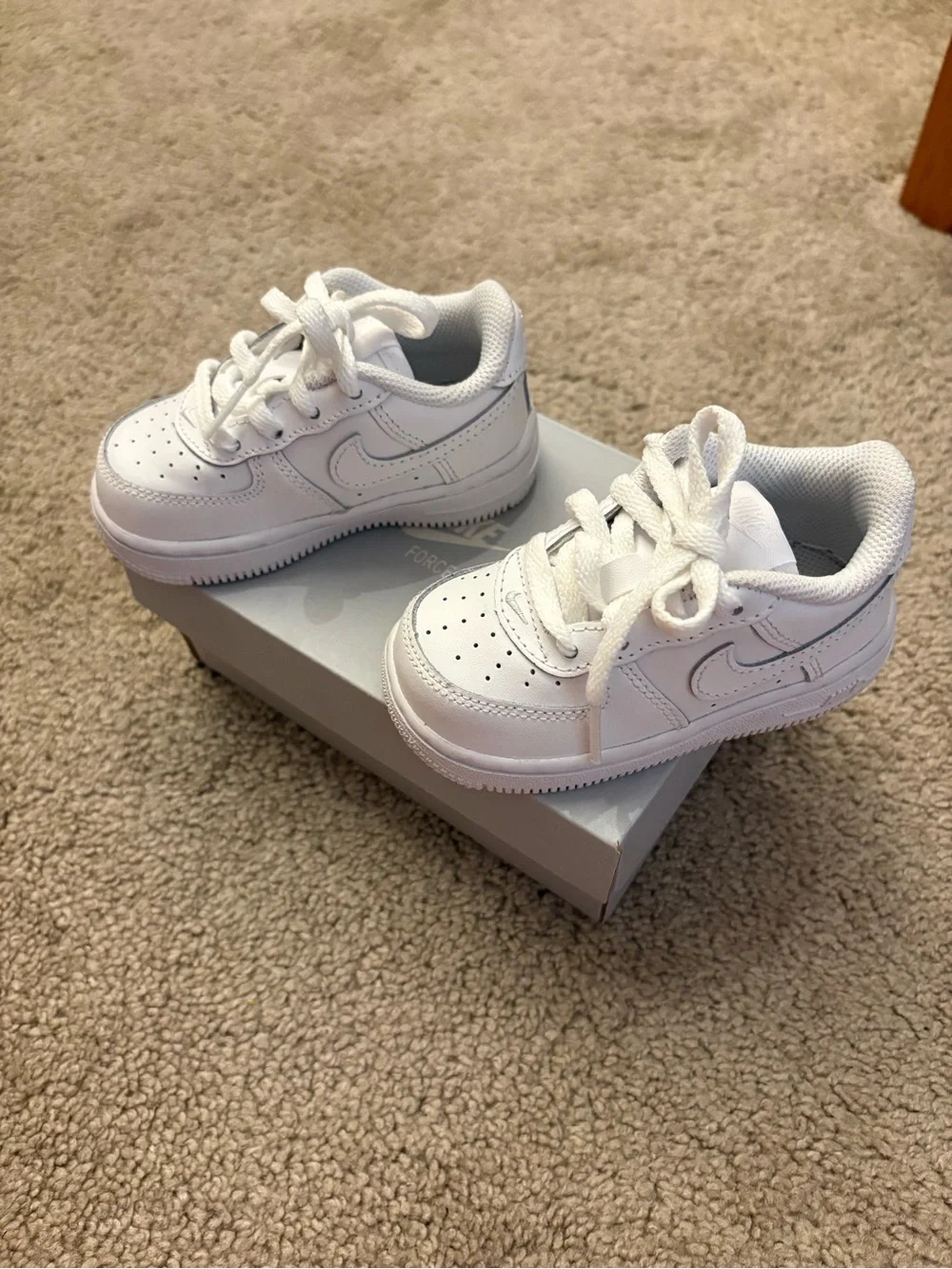 Nike Kids White AF1 Low